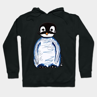 Penguin Mustache Hoodie